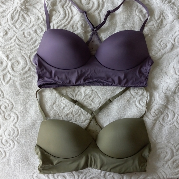 Victoria's Secret Wireless Push Up Racerback Bralette Bundle - Picture 1 of 7